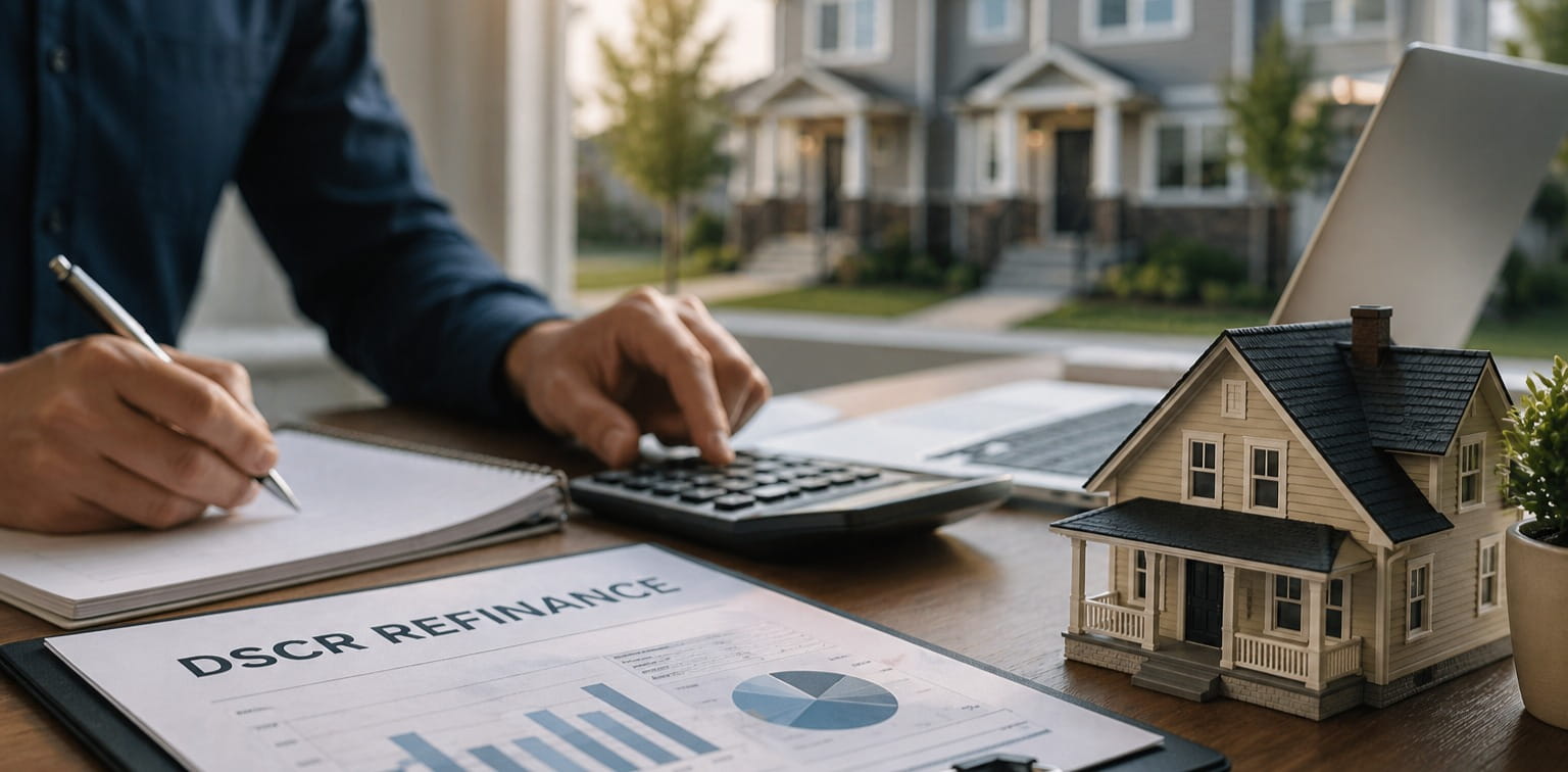 DSCR cash-out refinancing for rental property investor calculating equity and loan options